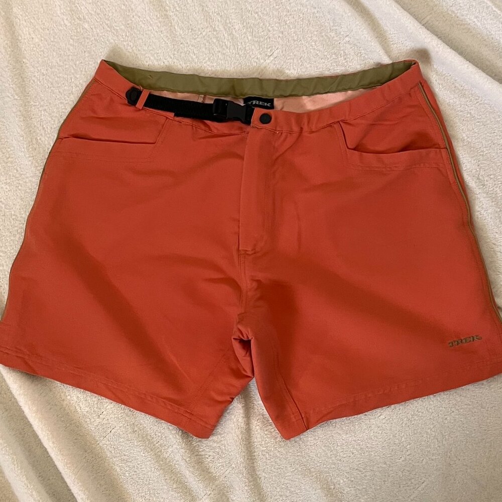 Trek Women’s XL Orange Cycling Shorts Unpadded Liner Compatible MTB Trail Biking